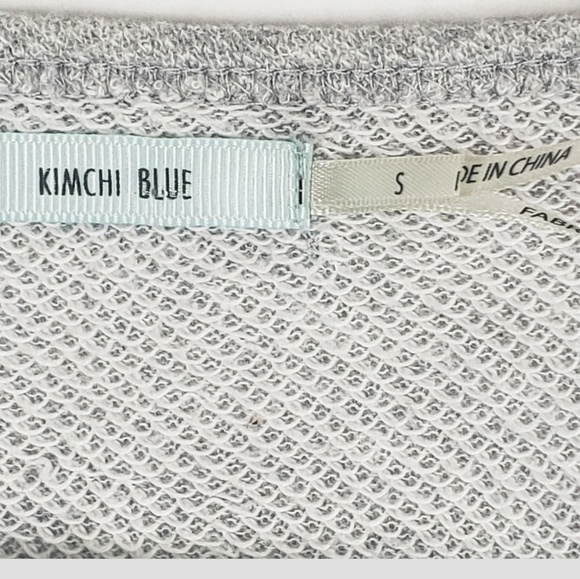 UO Kimchi Blue Lace trim Sweatshirt Small V Neck - Picture 3 of 7